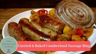 Cumberland Sausage Ring Recipe  Baked amp Curried Cumberland Sausage Recipe [upl. by Hosbein10]