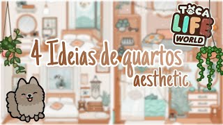 4 Ideias de quarto aesthetic Toca Life World [upl. by Byrann]