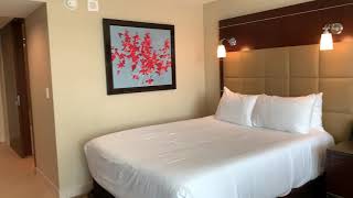 Aria Resort Hotel amp Casino Stay Well Deluxe Two Queen Las Vegas Strip View Room Tour [upl. by Crispa805]