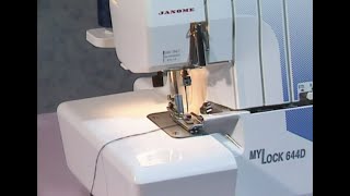 Janome MyLock 644D  744D Overlocker Video [upl. by Weig]