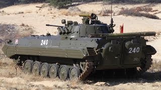 BMP2 Infantry Fighting Vehicle  30mm Cannon Live Fire [upl. by Perrine]