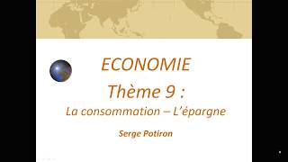 9 Consommation et épargne [upl. by Mail]