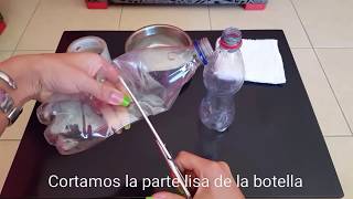 Uñas postizas con botellas  recicladas [upl. by Nuyh]