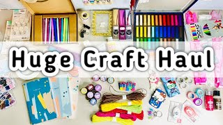 Huge Craft Haul  What’s On My Craft Table  Craft Products Tour [upl. by Heather]