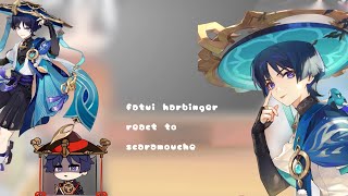 Fatui harbinger react to scaramouche •Part 1• [upl. by Alaehs]