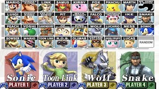 Super Smash Bros Brawl  How to Unlock All Characters [upl. by Therron410]