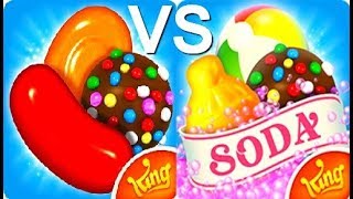 Candy Crush Saga VS Candy Crush Soda Saga Gameplay HD [upl. by Beattie]