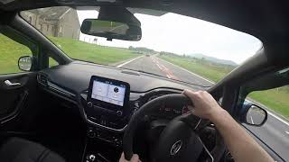 2019 MK8 Ford Fiesta ST POV Drive Twisty BRoads [upl. by Kendy27]