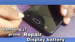 2019 Samsung galaxy J7 Prime Teardown How to open back panel Display Change Battery [upl. by Goeselt437]