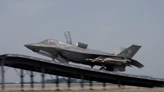 F35B Ski Jump Testing [upl. by Henebry]