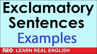 Exclamations  Exclamatory sentences in English [upl. by Carce]