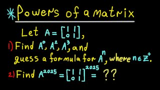 Powers of a matrix [upl. by Kinghorn]