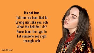 Billie Eilish  i love you Lyrics 😪 [upl. by Netsuj]