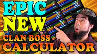 The Epic and New Clan Boss Calculator  Raid Shadow Legends [upl. by Aekahs57]