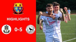 Caerleon 05 Cwmbrân Town  Gwent FA Senior cup  Quarter final highlights [upl. by Dorahs]