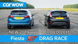 New Ford Fiesta ST 15 vs old 16 ST DRAG RACE amp ROLLING RACE  carwow [upl. by Forbes]