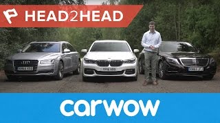 BMW 7 Series vs Mercedes SClass vs Audi A8 2017  Head2Head [upl. by Andrej753]