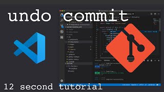 How to undo commit in Visual Studio Code  Fast tutorial [upl. by Akili]