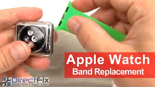 How to Apple Watch Band Replacement Instructions in 1 Minute [upl. by Nwahsit932]