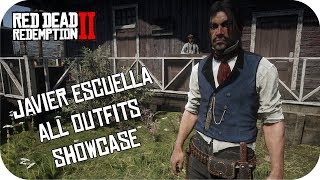 All Javier Outfits Showcase RDR2 Javier Escuella Model Clothing RDR2 Outfit Changer [upl. by Nesilla334]