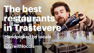 Best restaurants in Trastevere 🍝 where to eat in Trastevere  by Rome locals [upl. by Cooper593]