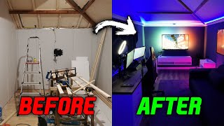 DIY  Built My Own Budget Gaming Room In 5 Minutes Timelapse [upl. by Hiller]