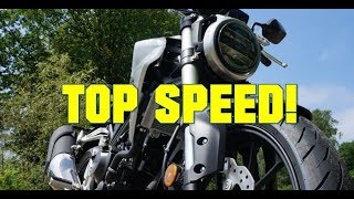 HONDA CB300R TOP SPEED [upl. by Hplodnar523]