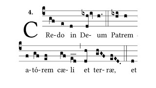 Credo in Deum  Gregorian Chant [upl. by Arrais]