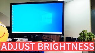 How to Adjust Dell Monitor Brightness  E2417H [upl. by Carissa]