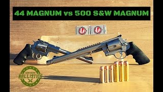 44 Magnum vs 500 SampW Magnum Ballistics Gel [upl. by Elvia]