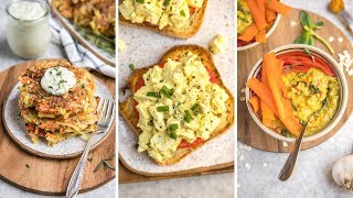 Savory Vegan Breakfast Ideas Easy  Healthy [upl. by Grube]