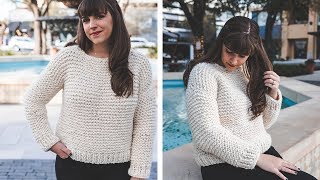 Simple Knit Sweater  start to finish [upl. by Snapp400]