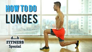 How To Do A LUNGE  Lunges for BEGINNERS  FITNESS SPECIAL  WORKOUT VIDEO [upl. by Torosian]