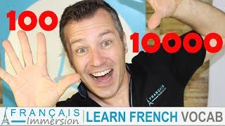 FRENCH NUMBERS 10010000 Les Nombres  Learn French Vocabulary [upl. by Nageet]