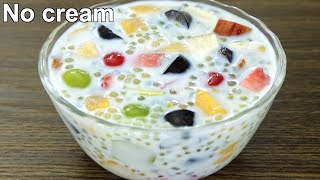 Easy Sago dessert  Fruit Dessert Recipe [upl. by Trilly259]