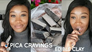 EATING EDIBLE CLAY MABELE LCWE [upl. by Aikemot]