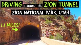 Driving through the Zion Tunnel Zion National Park Utah [upl. by Newbold]