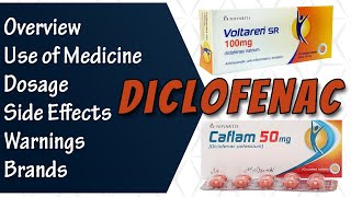 Diclofenac Sodium  Voltaren Diclozaf Caflam  Uses  Dosage and Side Effects [upl. by Eelirol]