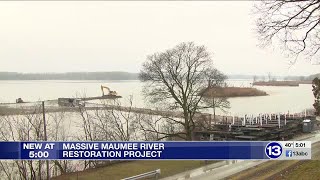 Massive Maumee River restoration project underway [upl. by Htrag]