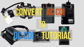 AC CDI TO BATTERY DRIVE CDI CONVERSION CIRCUIT TUTORIAL [upl. by Aridnere995]