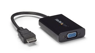 HDMI to VGA Video Adapter Converter with Audio  HD2VGAA2  StarTechcom [upl. by Issie975]