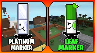 How to get the quotPLATINUM MARKERquot AND quotLEAF MARKERquot MARKERS  BADGES in FIND THE MARKERS  Roblox [upl. by Airan290]