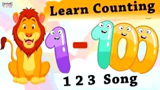 Learn Counting 1 100  Easy Numbers Song In English For Kids  Beginners  1100 Rhyme  19 M Views [upl. by Ocirrej]