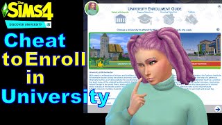 How to Cheat to Enroll Your Sim in University [upl. by Garber1]