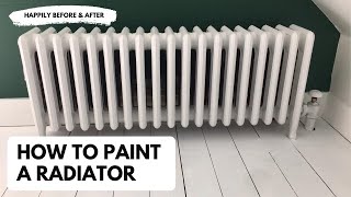 How to Paint a Radiator Spray vs Brush [upl. by Aronal574]