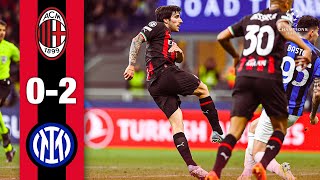 AC Milan 02 Inter  Highlights ChampionsLeague [upl. by Eiramoj]