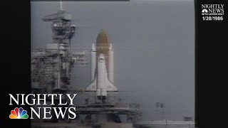 Archival Space Shuttle Challenger Disaster  NBC Nightly News [upl. by Yeldahc]