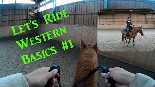 LetsRide Westernreiten Basics 1 Anreiten Anhalten Rückwärtsrichten [upl. by Aineles]