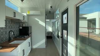 Modern 40ft SHIPPING CONTAINER HOME with Gorgeous Interior [upl. by Luahs]