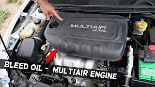 MULTIAIR ENGINE OIL BLEED DODGE CHRYSLER JEEP FIAT [upl. by Aneala]